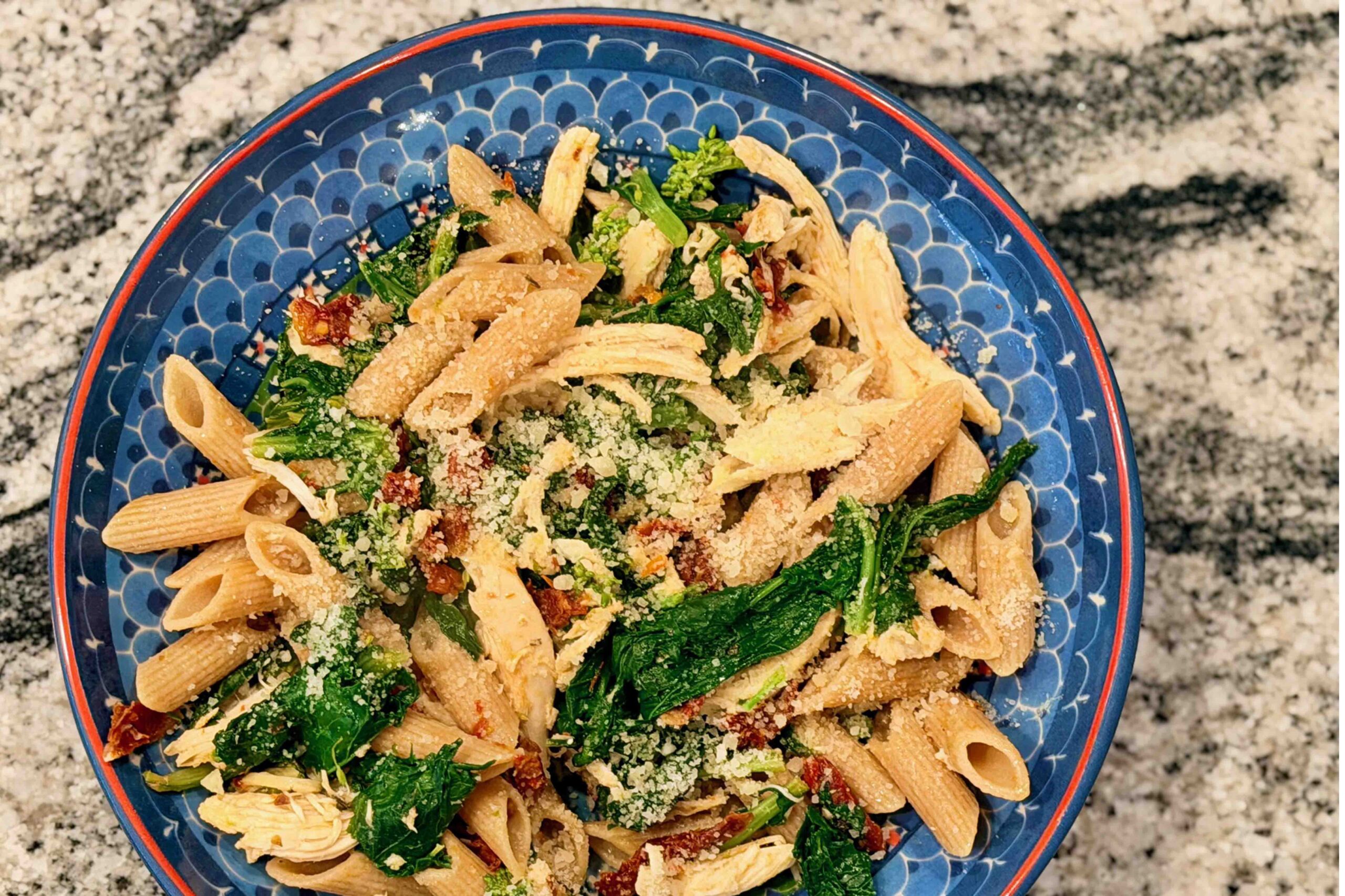 Pasta with Chicken, Broccoli Rabe and Sun-Dried Tomatoes